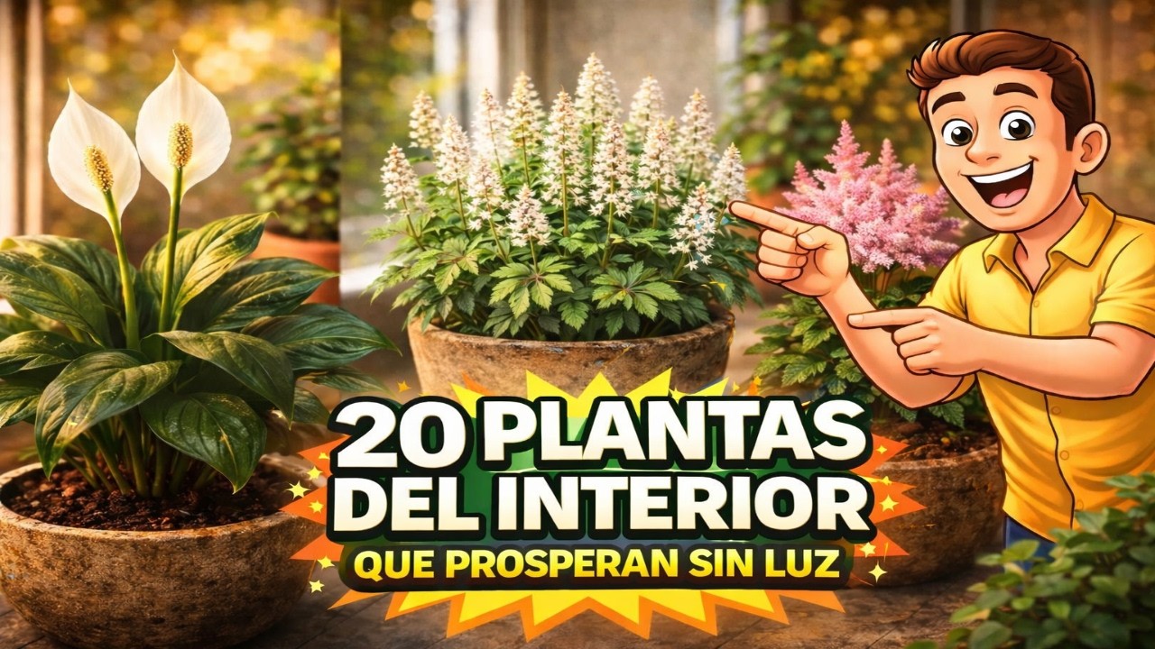 ¡20 Plantas de Interior que NO necesitan sol!