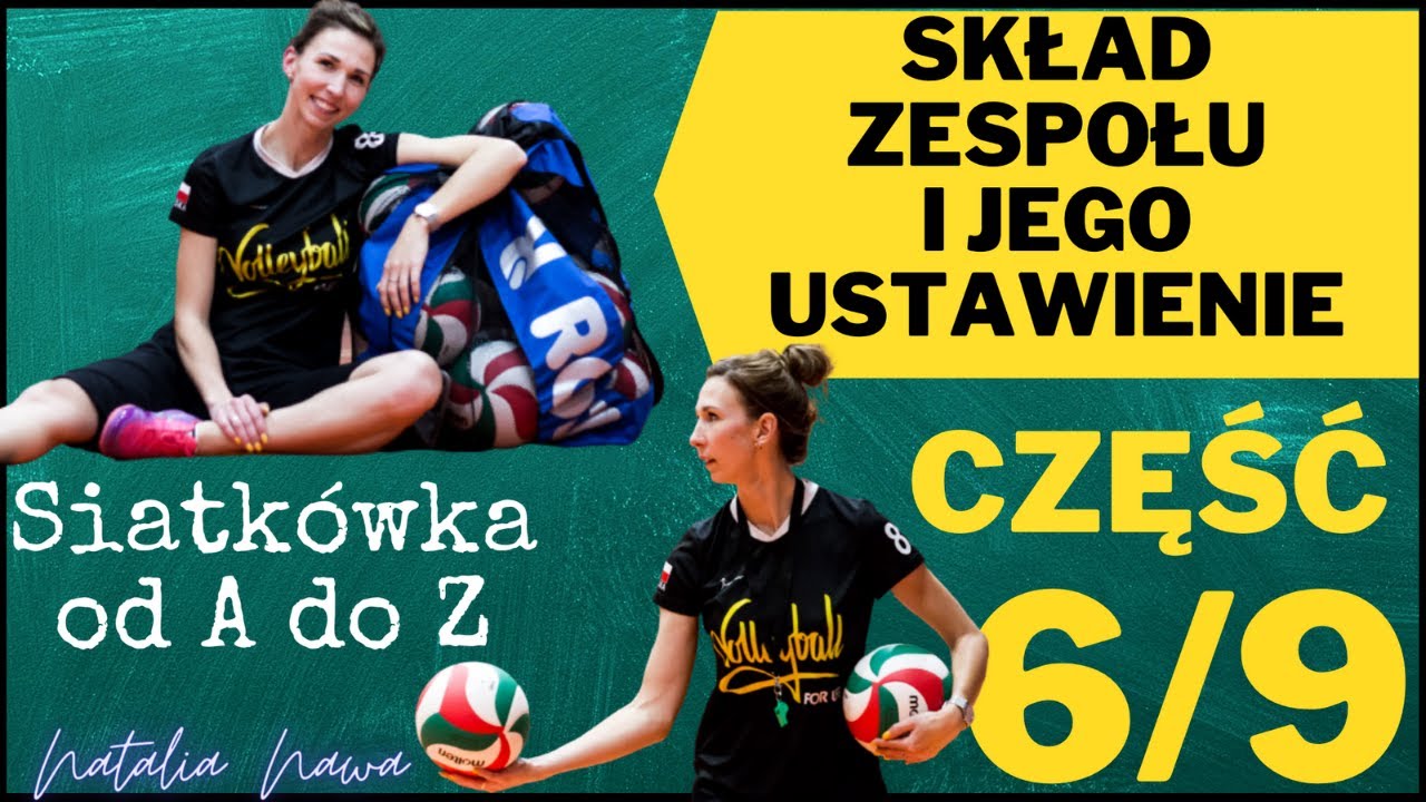 NAUCZANIE ZDALNE WF ON-LINE (ZASADY GRY 6/9) zespół i  ustawienie zawodników w siatkówce