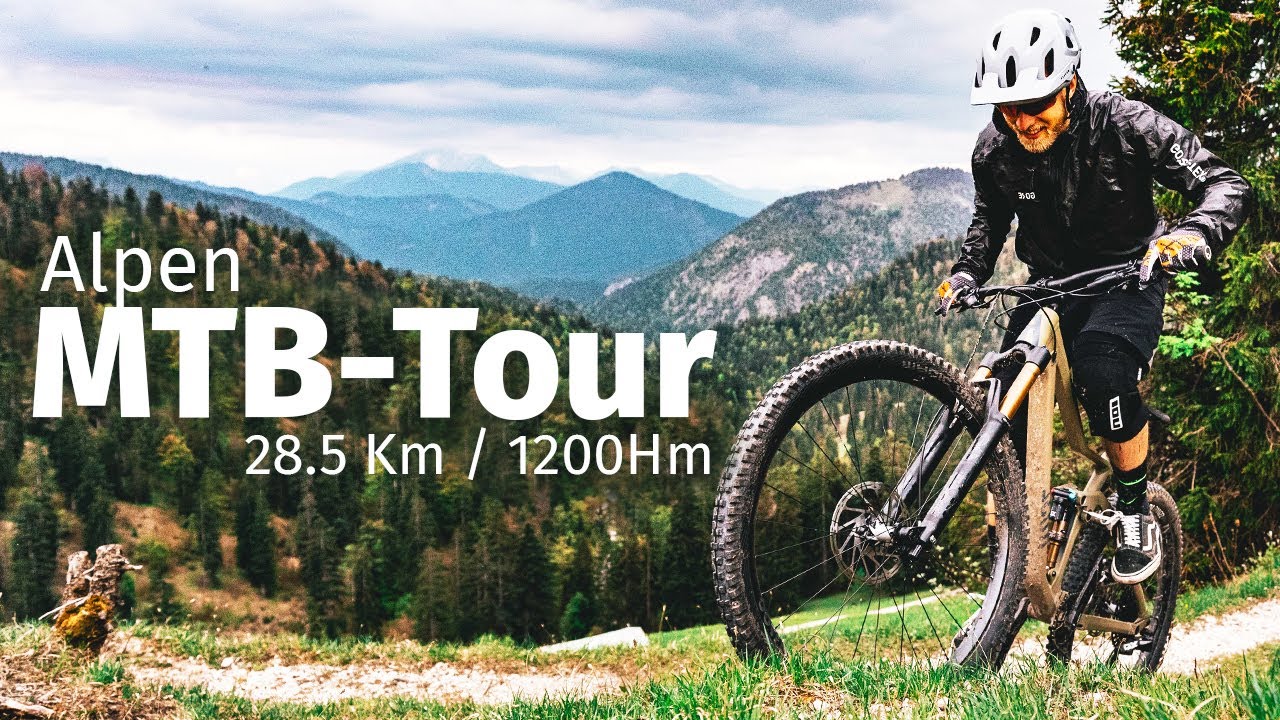 Schwere Mountainbike-Tour in den Bayerischen Alpen (1200hm) inkl. GPS-Daten
