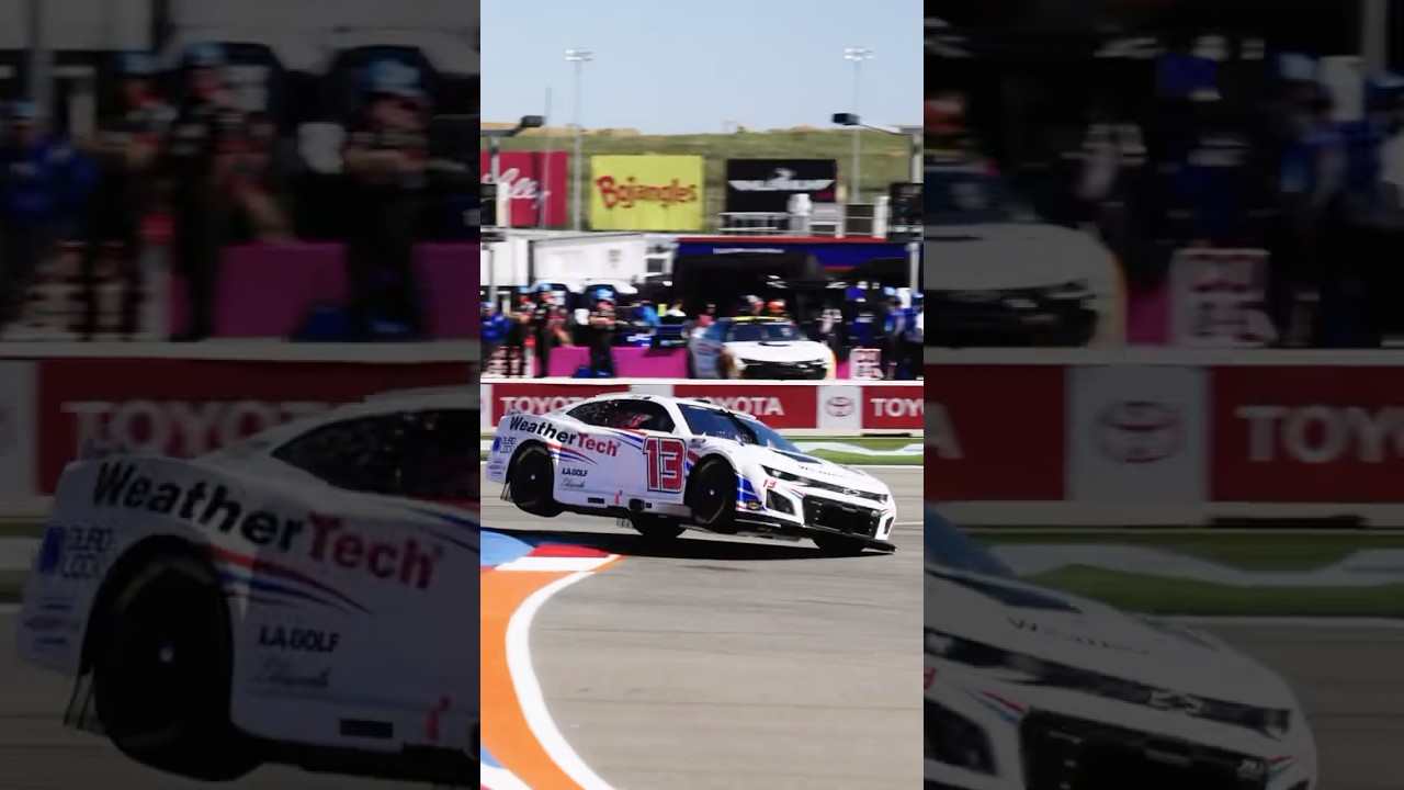 Curb hopping at the Roval #nascar #roval