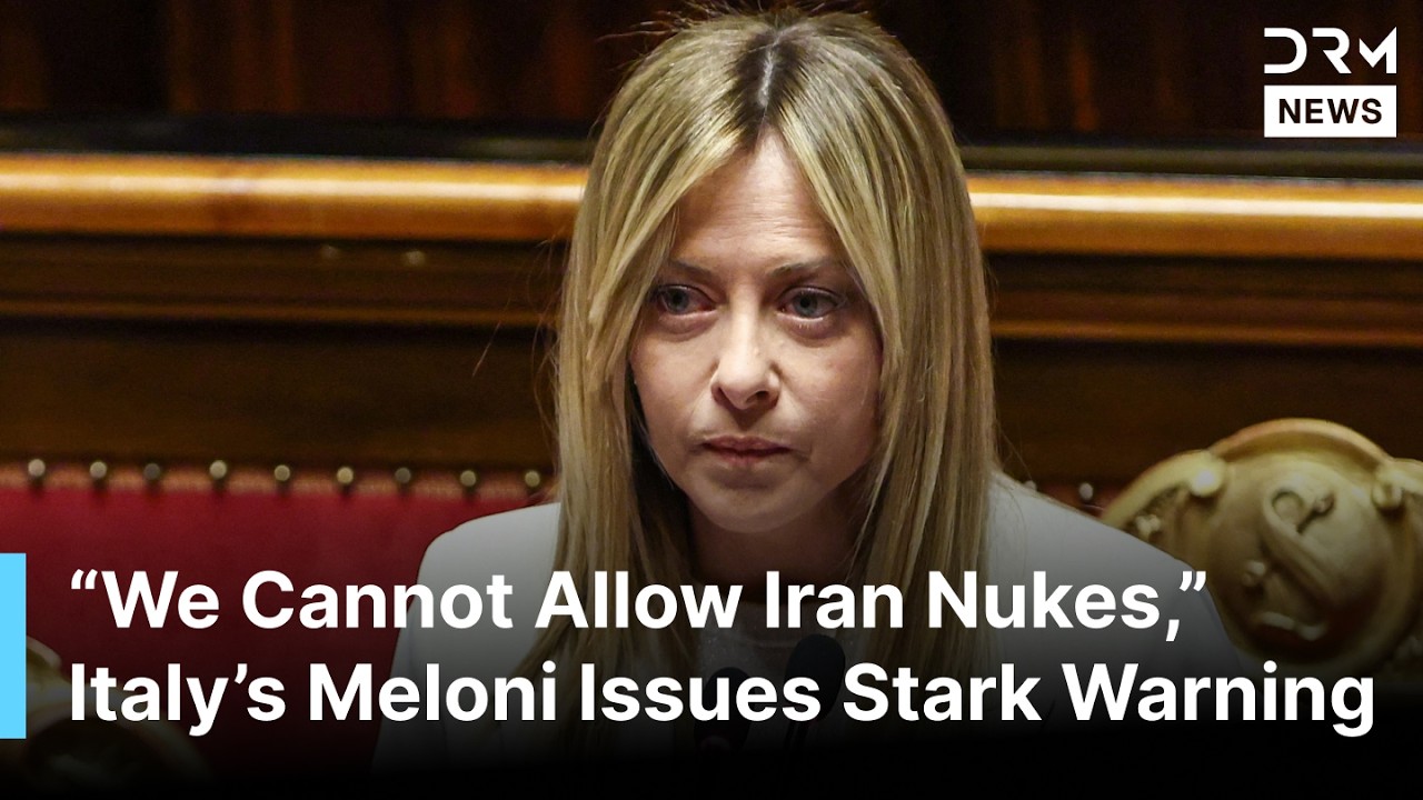 BREAKING: Italy PM Giorgia Meloni Warns Iran Nuclear Weapons Could Trigger Global Arms Race | AC1B