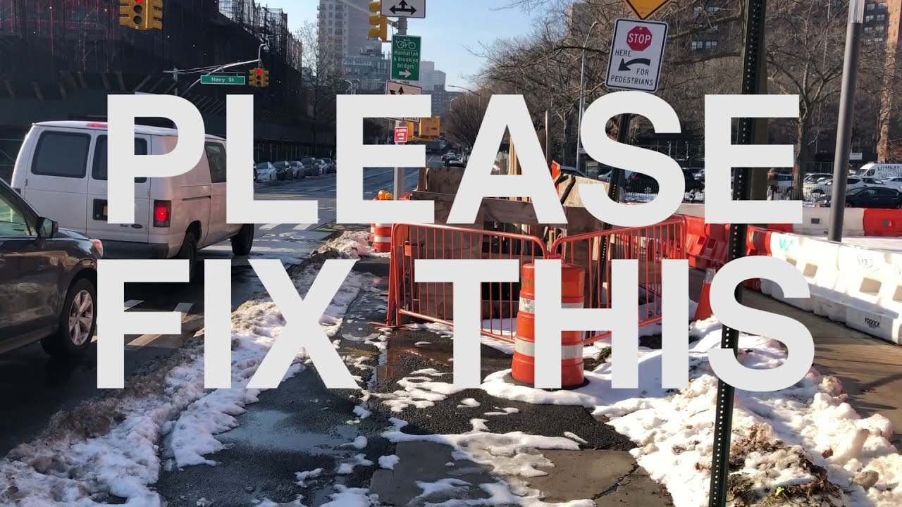 FIX THIS: Brooklyn Navy Yard Bike Path (Winter Edition!)