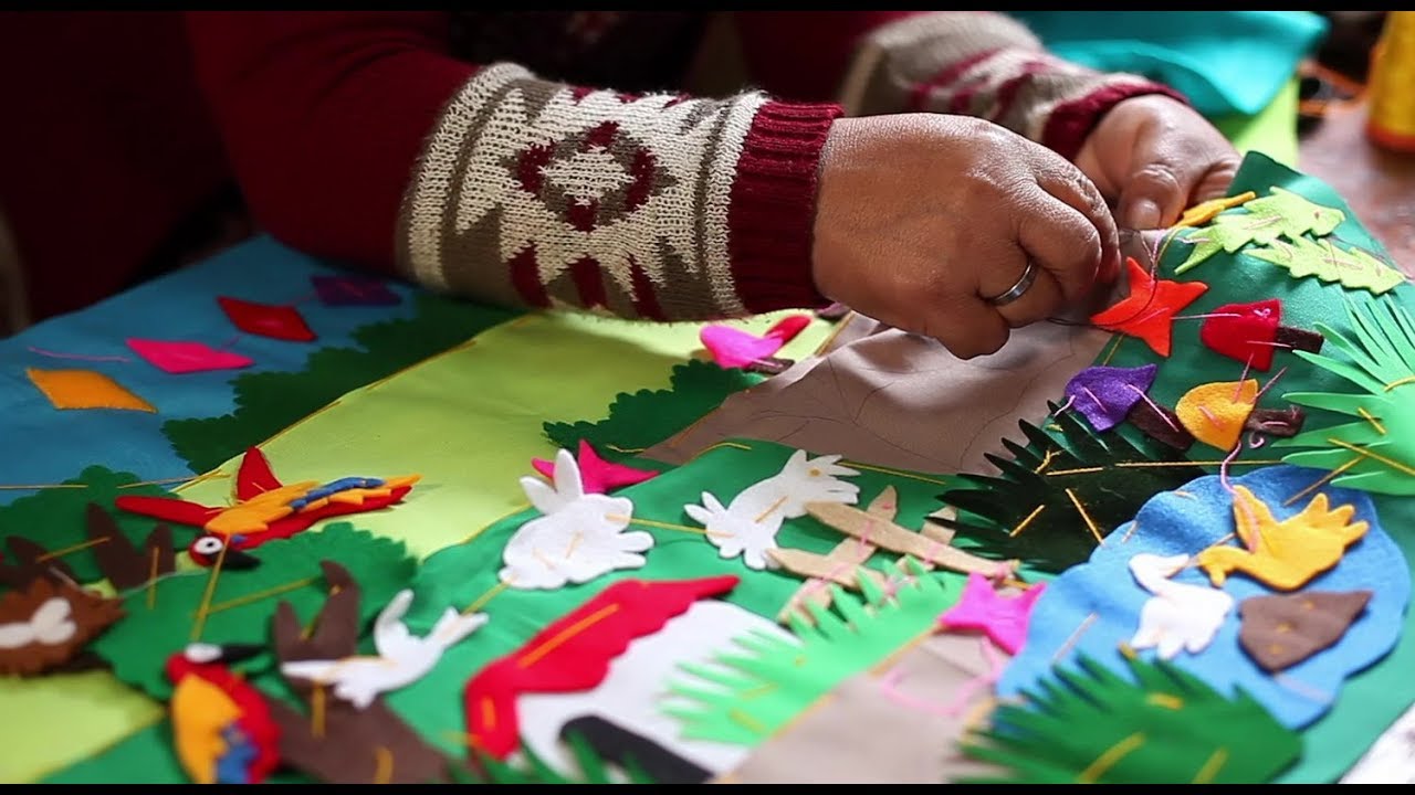 How is it Made? The Making Of An Applique Cushion Cover