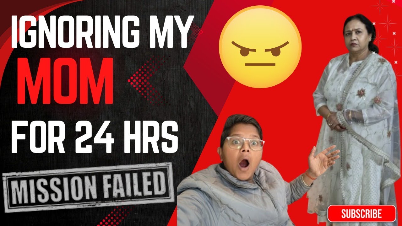 Vlog no: 96 | IGNORING My Mom For 24 HOURS! (She Actually Got So Angry) CHALLENGE FAILED