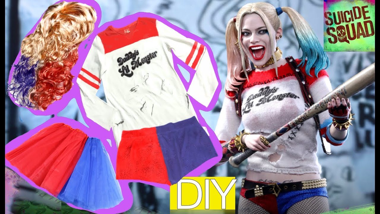 HARLEY QUINN Suicide Squad homemade costume for Halloween. Part 1