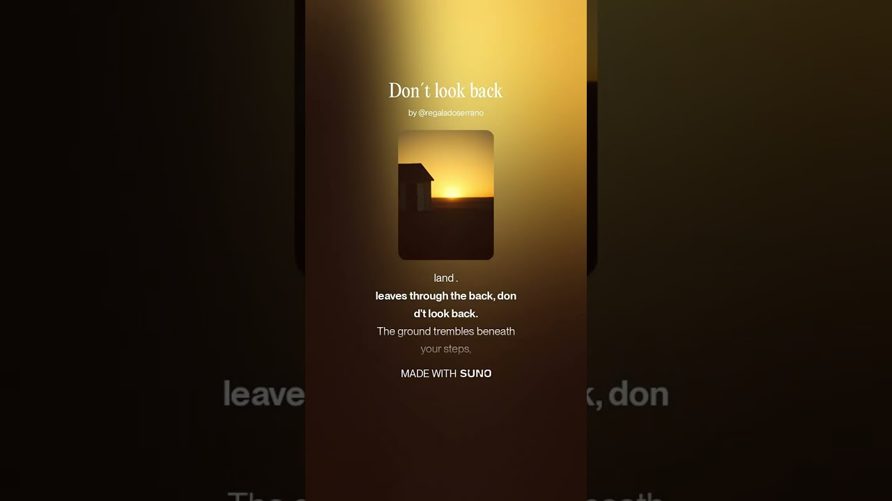 Don´t look back