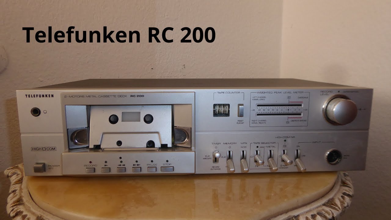 Telefunken RC 200 Kassetten Tape Deck