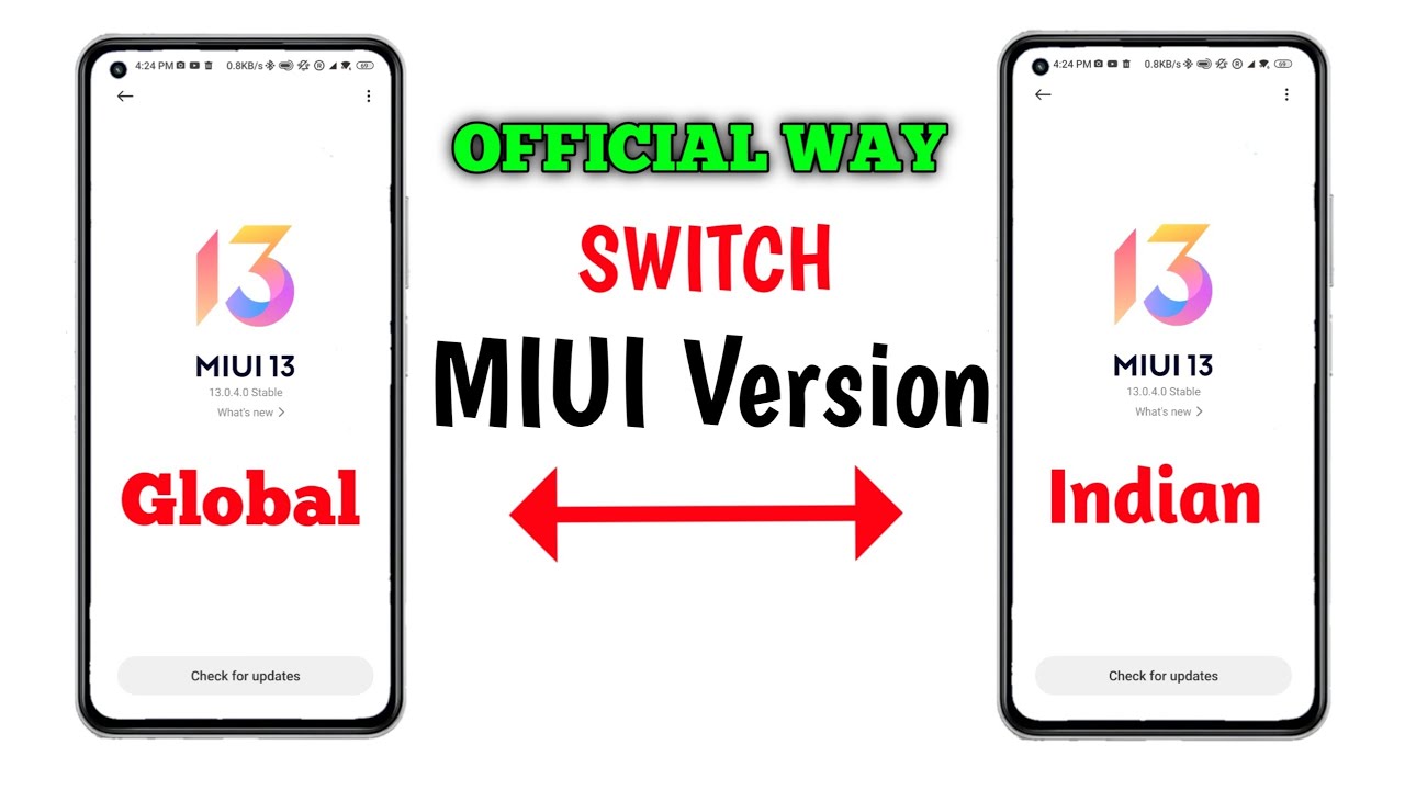 Switch Miui Global To Miui Indian | Miui Indian to Global any Xiaomi device