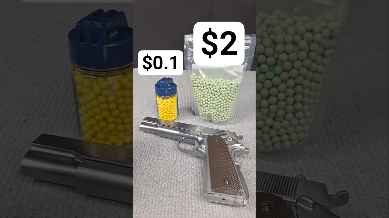 Airsoft BB $0.1 vs BB $2 #airsoft #cap