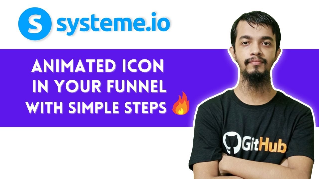 Systeme.io Tutorial - How to add Animated Icons in Systeme.io Sales Funnel