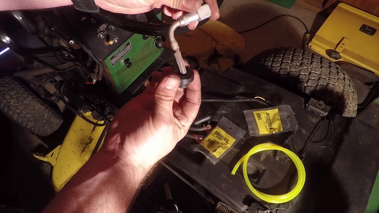 Замена топливопровода John Deere 318