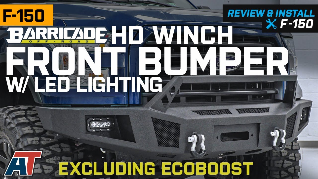 2015-2017 F150 Barricade HD Winch Front Bumper w/ LED Lighting (Excluding EcoBoost) Review & Install