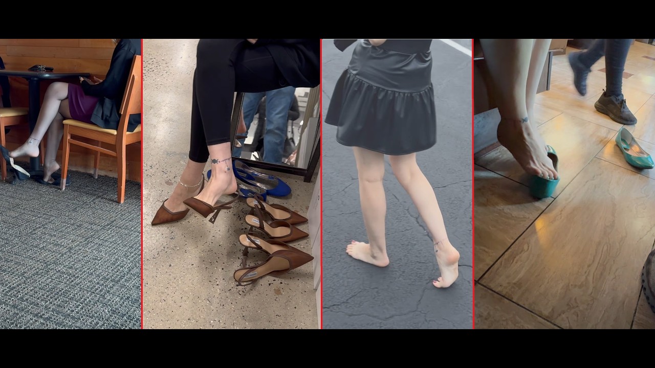 Party Mix Preview (Public Shoeplay Dangling Heel Pop Shoe Drop Flats Bare Feet)