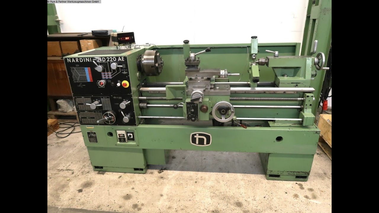 Leit- und Zugspindeldrehmaschine Nardini, Mod. ND 220 AE / 1000 DIGI