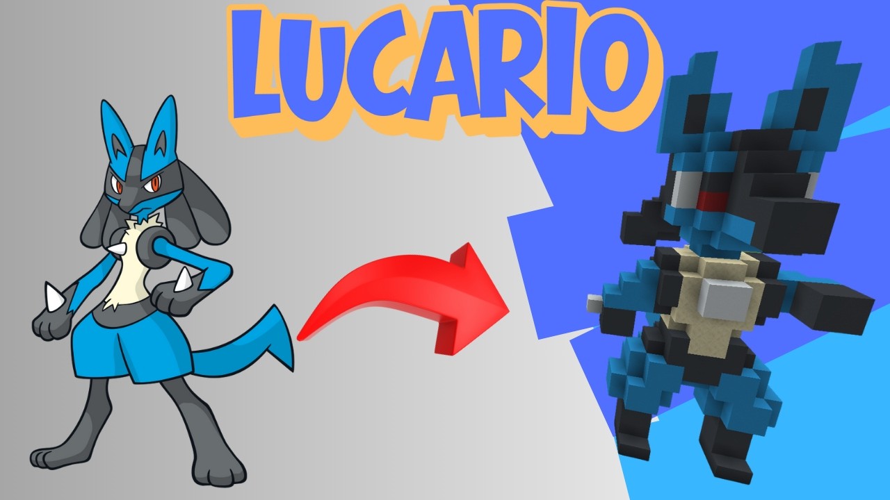 I Built LUCARIO in Minecraft!