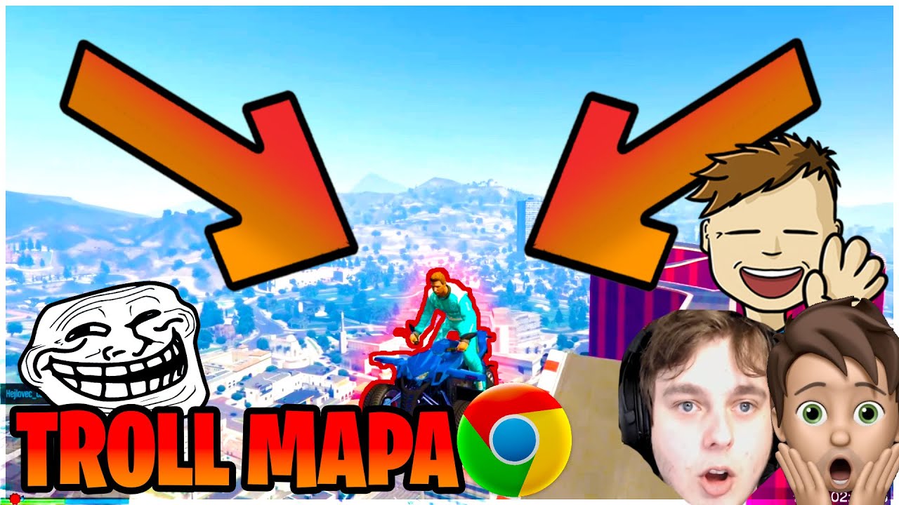 HRAJU GTA 5 TROLL MAPU NA PROHLÍŽEČI! | @Hejlovec @Morryeej DejviKGod