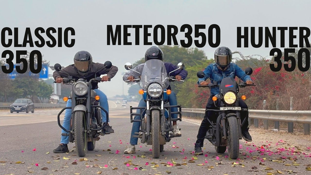 Royal Enfield Classic 350 VS Meteor 350 VS Hunter 350 || DRAG RACE ||