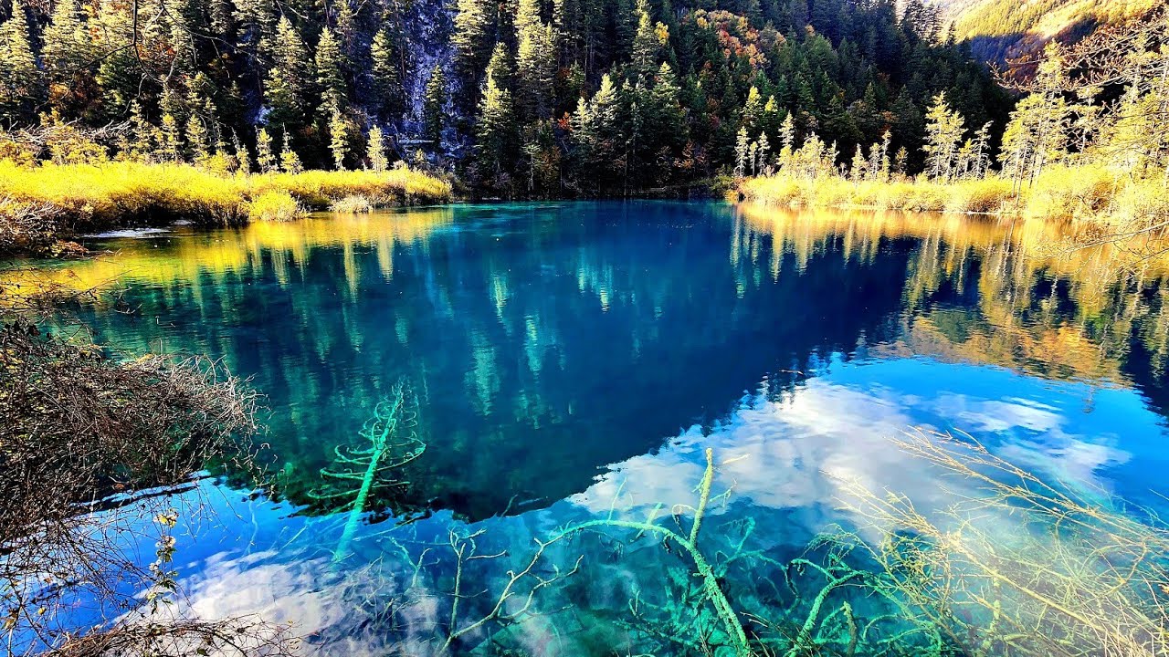 藝文.逸志-四川秋色23:九寨溝日則溝金鈴海Art.Culture-Sichuan Autumn Scenes 23: Jinlinghai Lake, Rize Valley, Jiuzhaigou