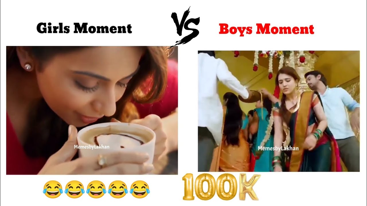 Girls moment vs boys moment😱||#memes #funnymemes #viral #lovememes #funny