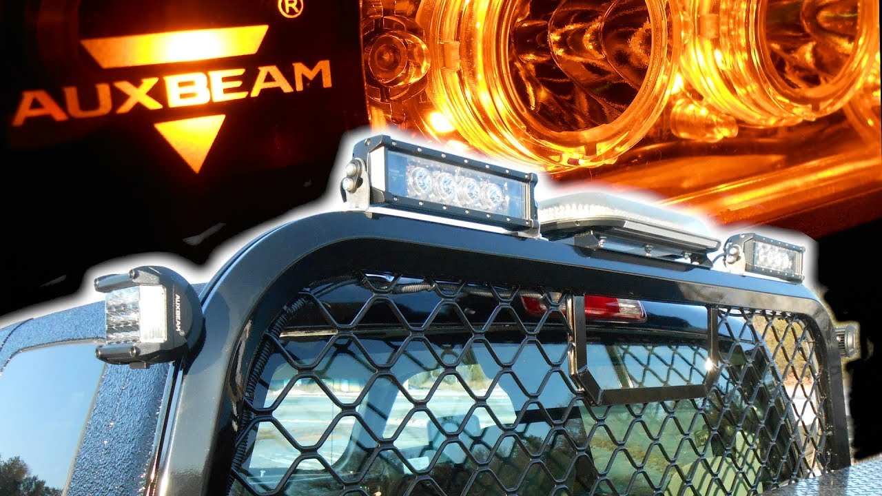 Project Frankenstein Auxbeam LED Lights & Strobes for Headache Rack