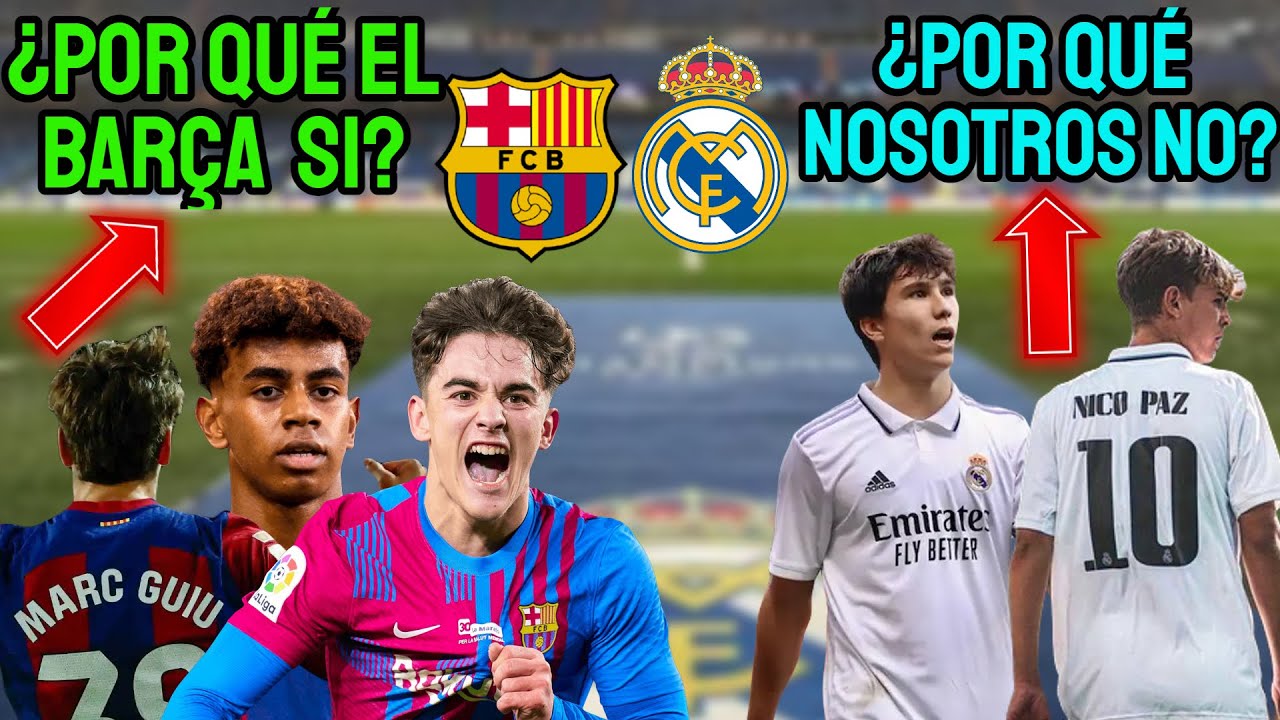 ¿POR QUÉ SACA EL BARÇA MÁS CANTERANOS QUE EL REAL MADRID? ¿LA MASÍA MEJOR QUE LA FABRICA?