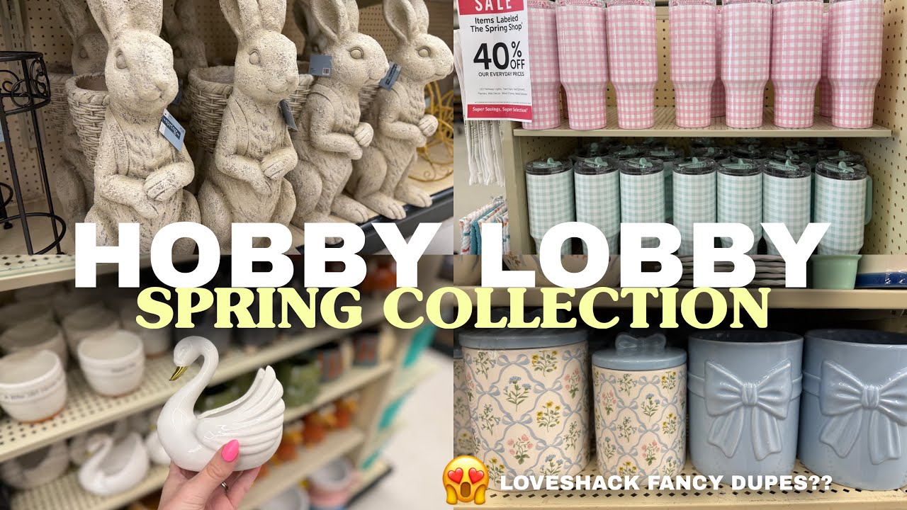 Hobby Lobby Spring Decor Shop With Me 🌷 High-End Home Dupes & Styling Ideas