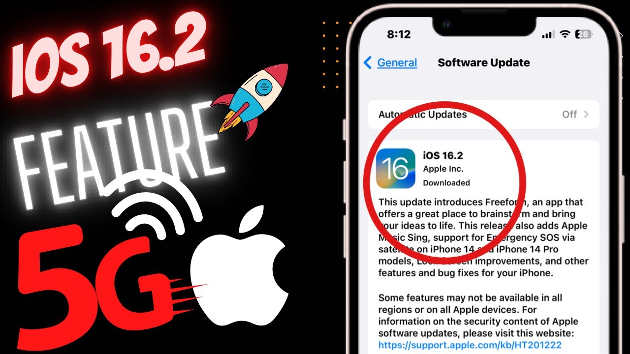 5G Update iOS 16.2 On iPhone & New Features 🔥🔥