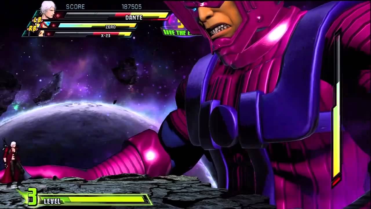 Marvel Vs Capcom 3: First time with Galactus
