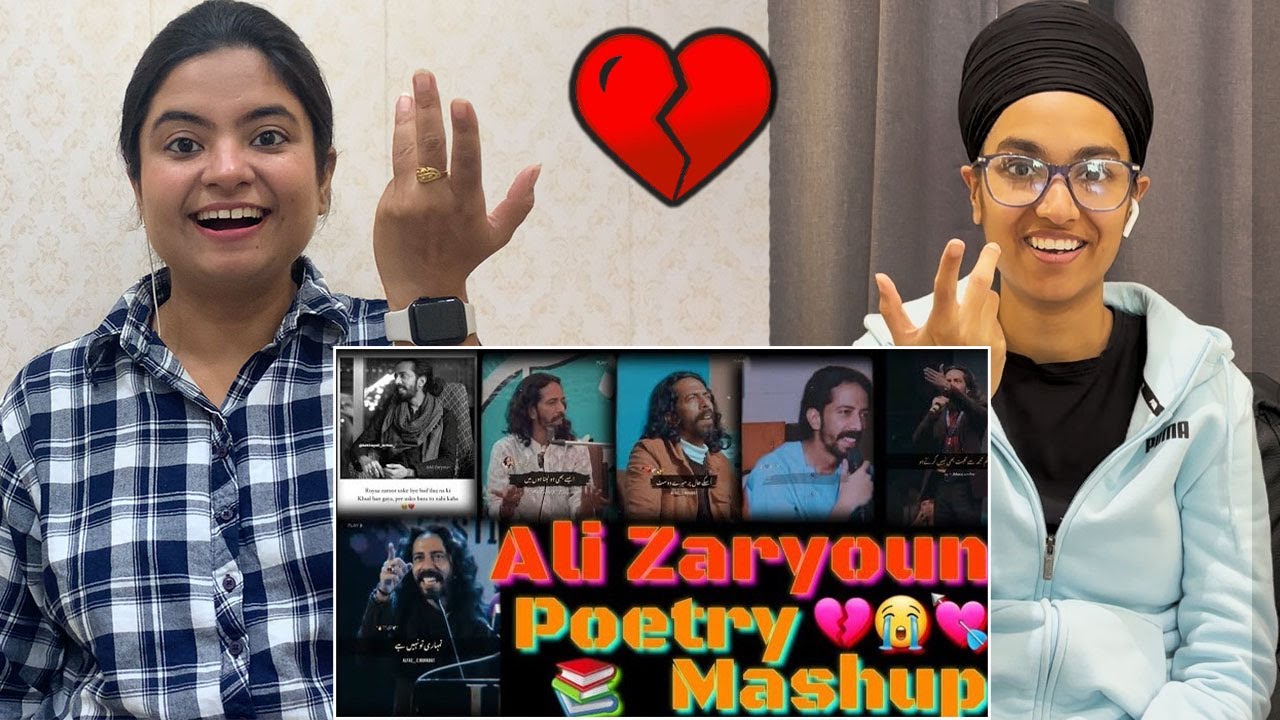 Ali Zaryoun Best Shayari Collection !! Heart-broken Shayari | Indian Reaction