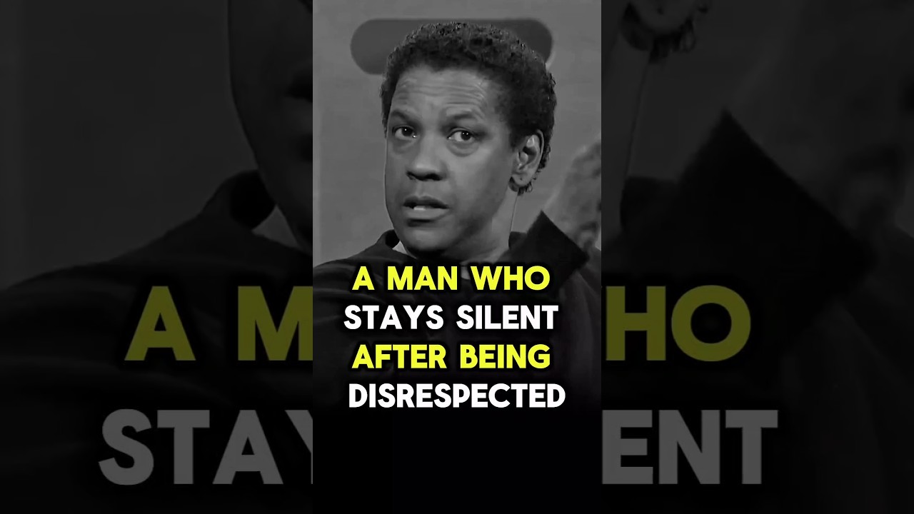 A Man Who Stays Silent After Being Disrespected &bull; #denzelwashington #motivation #lifelessons #shorts