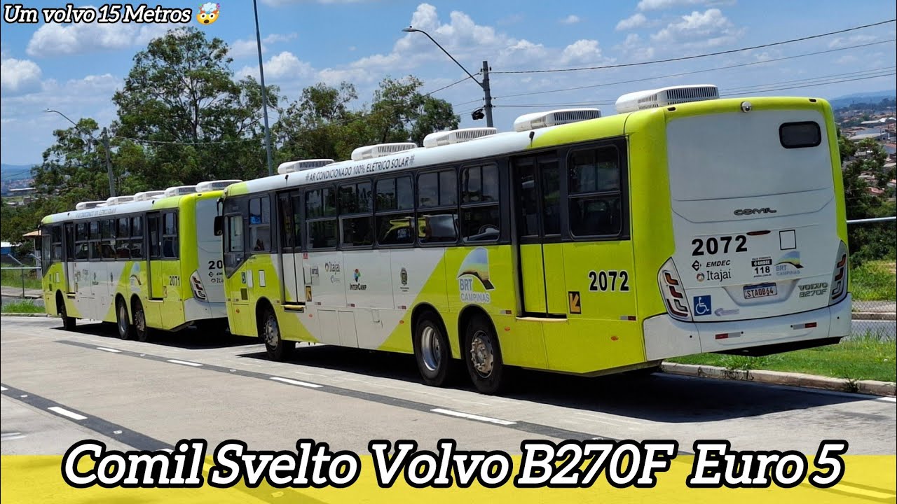 Um Volvo de 15 metros? 🤔 | Comil Svelto Volvo B270F Euro 5