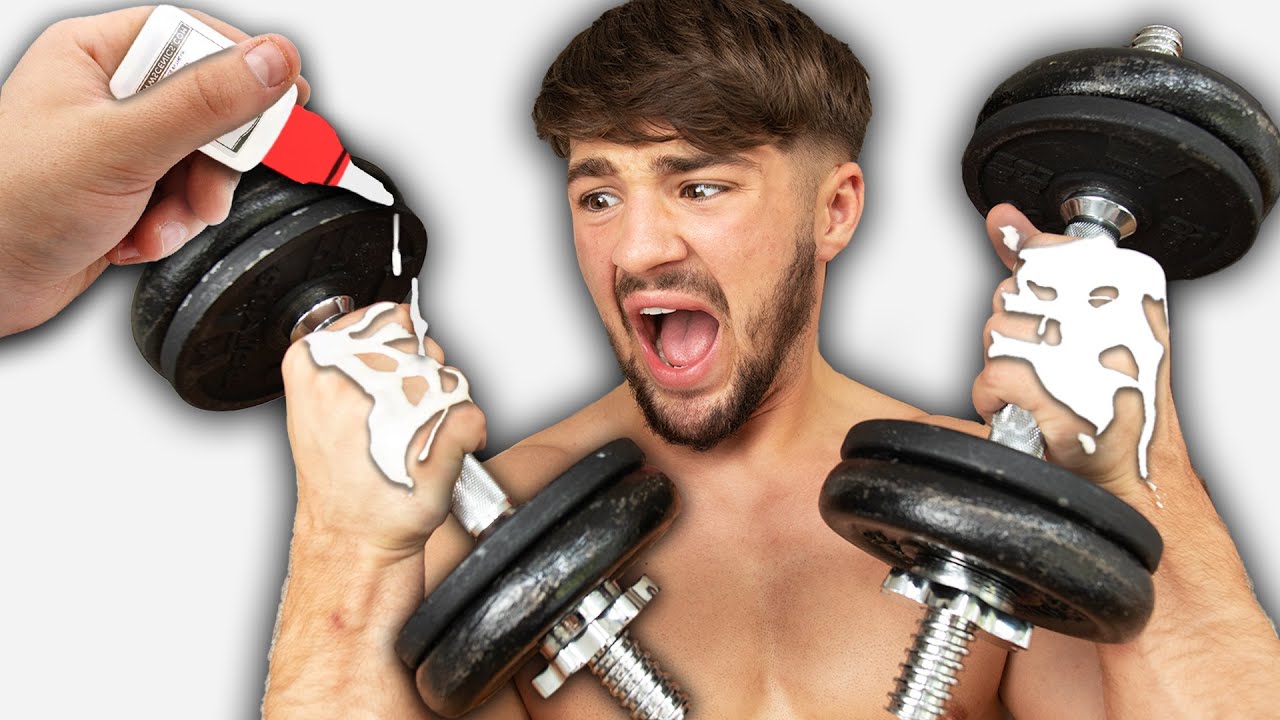 I Superglued Dumbbells To My Hands for 24 Hours