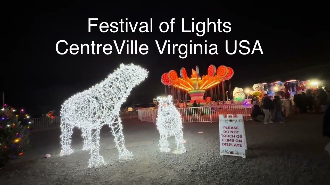Bull Run Festival of Lights Centreville Virginia USA
