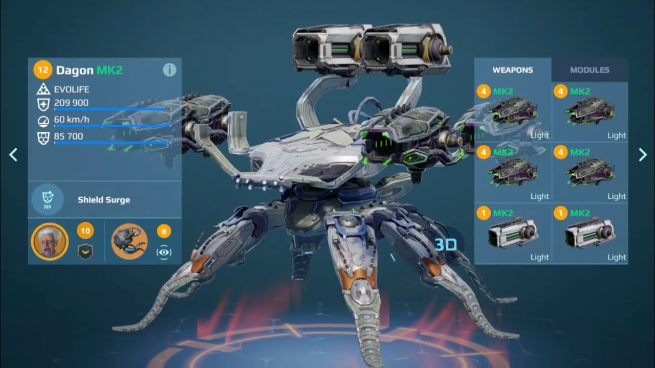 LIVING LEGEND WITH BLIGHT DAGON! OP BUILD! (War Robots)