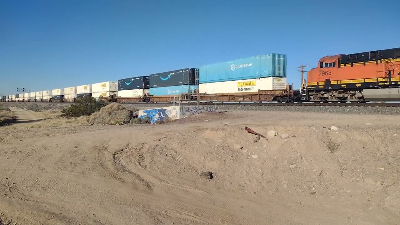 EB BNSF Z Train At Lenwood CA! #bigbossrailfanner