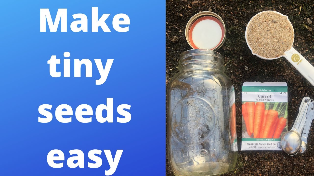 Easy way to plant tiny seeds - simple and cheap