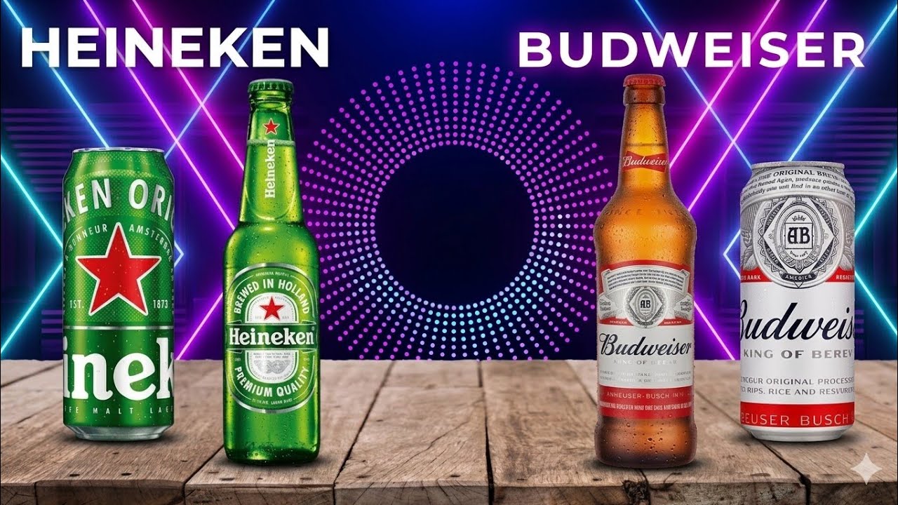 QUAL A DIFERENÇA DA HEINEKEN E DA  BUDWEISER ? HEINEKEN OU BUDWEISER QUAL A DIFERENÇA? #heineken