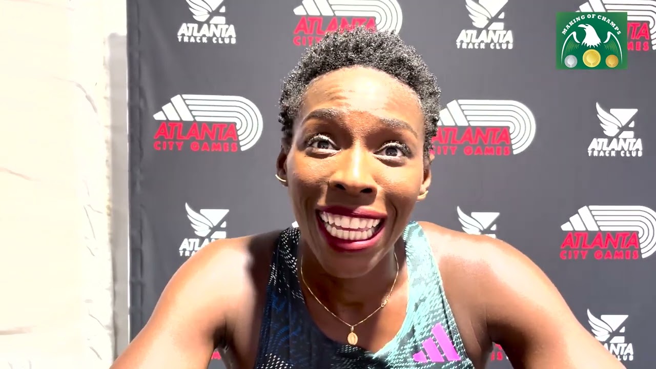 Muriell Ahoure Demps 100m Dash (Cote D'Ivoire) competed at the Atlanta Meet