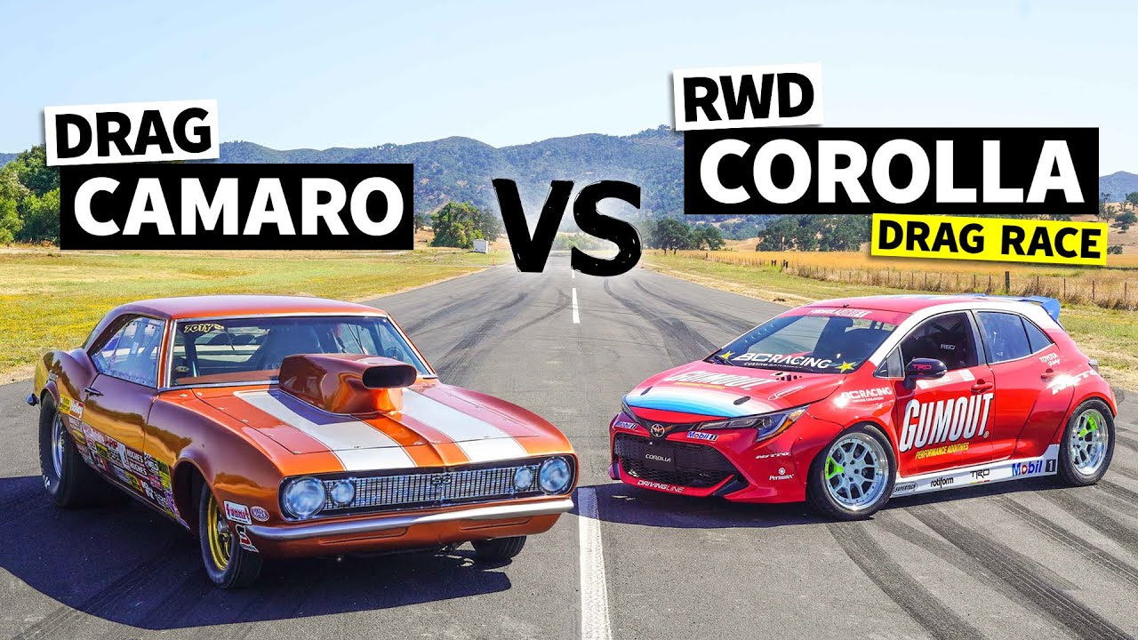 850-сильный Big Block V8 Camaro для дрэг-рейсинга 900+-сильный Pro Drift Corolla