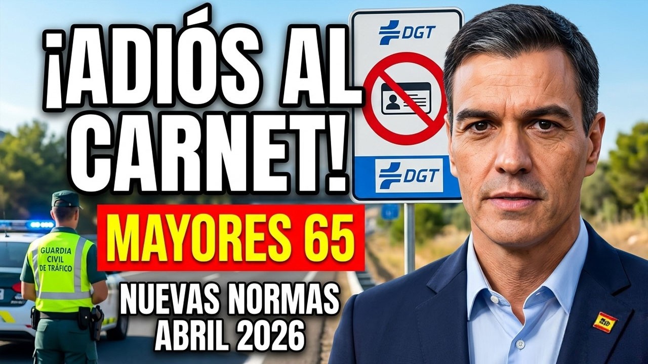 🚨 Espa&ntilde;a 2026: Nuevas Normas de Tr&aacute;fico en Abril 🚗 Cambios Clave para Mayores de 65 A&ntilde;os