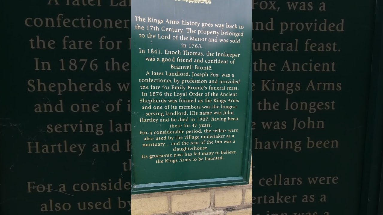 The Kings Arms in Haworth 17th Century Pub