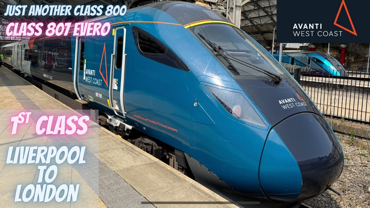1st Class, Avanti West Coast 'Class 807' - Liverpool to London