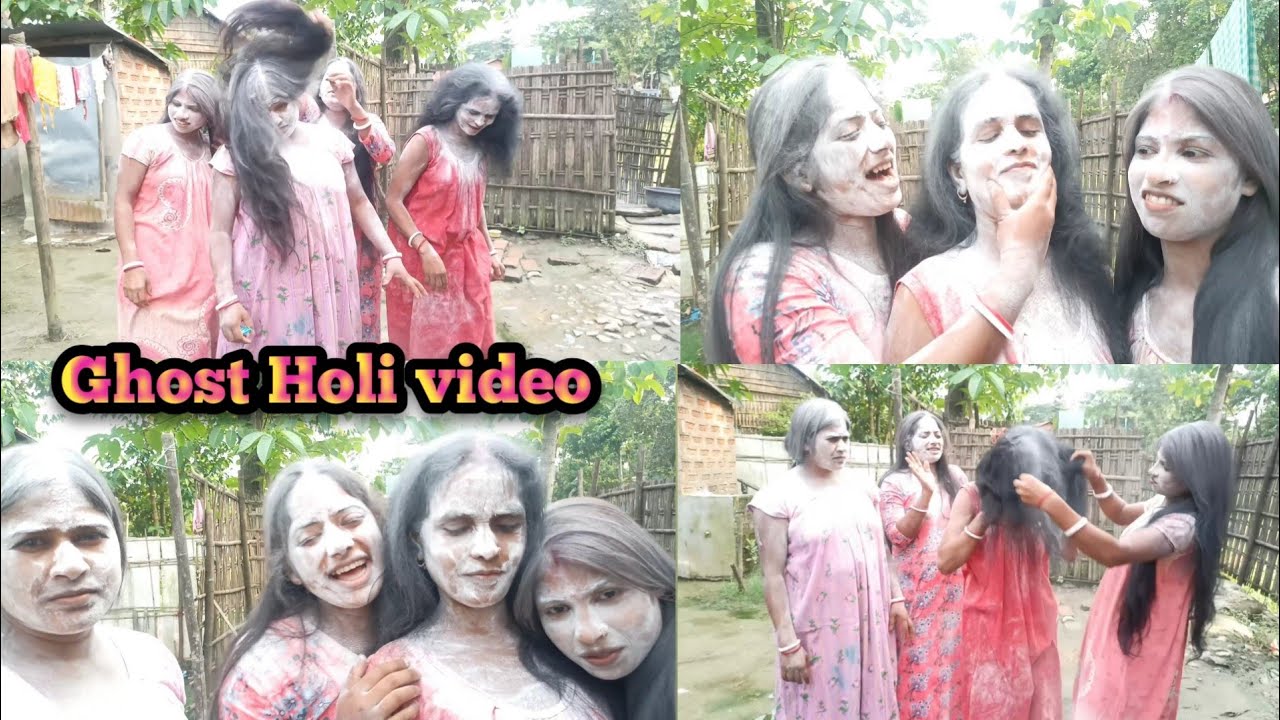 Girls White colour Holi video /Family with Holi video/Bangali vlog