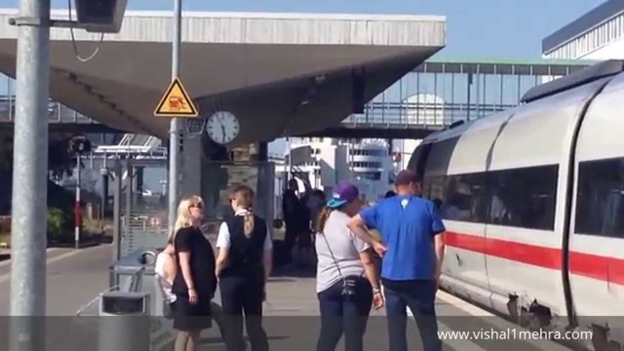 ICE (Hamburg-Copenhagen) train on Puttgarten to Rødby ferry crossing - Complete passenger process
