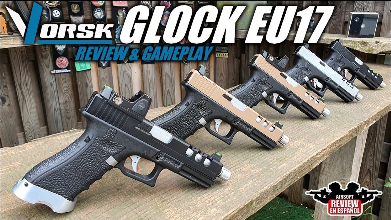 Pistola VORSK GLOCK EU17 VENTED Custom ( Review & Gameplay ) | Airsoft Review en Español