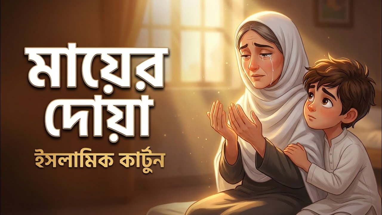 মায়ের খেদমত নিয়ে একটি হৃদয় স্পর্শকারী গল্প। মায়ের দোয়া। ইসলামিক গল্প। bangla Islamic cartoon story