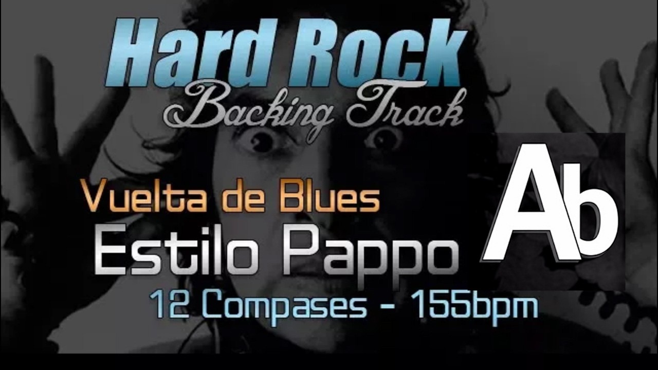 Hard Rock Backing Track en Ab   -estilo Pappo (Fiesta Cervezal)