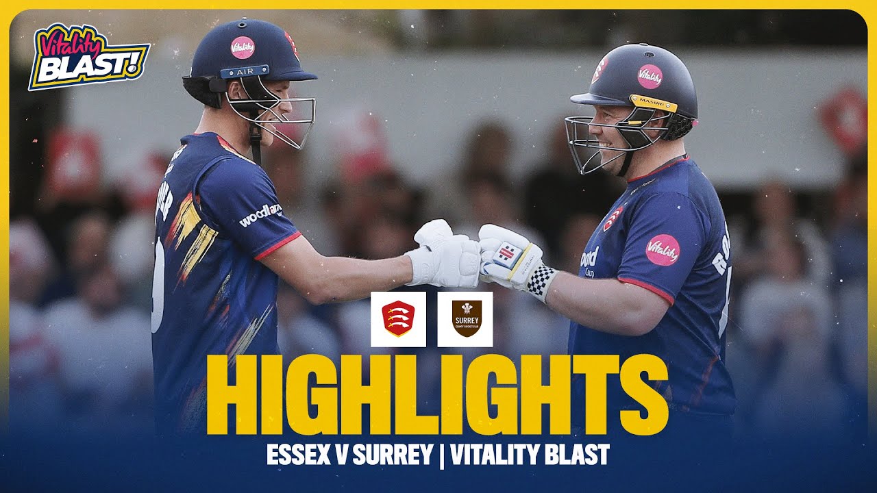 👀 CLOSE FINISH! | Essex v Surrey Vitality Blast Highlights
