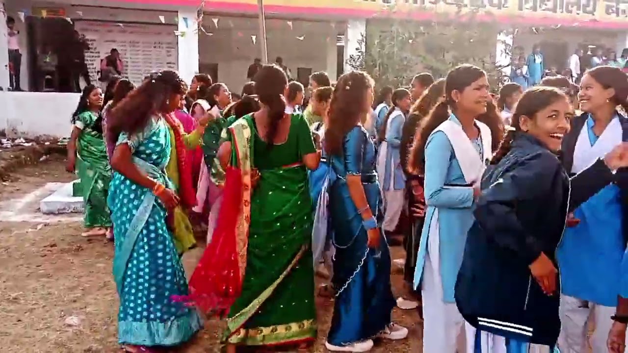 Farewell Party Event Dance 💃 Full Mahol | Girls School Dindori #girldance #farewell #party dance