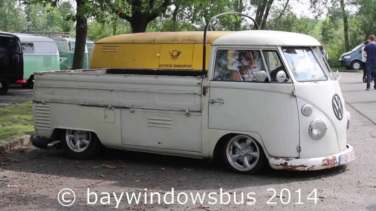 vw t1 pickup splits only Aircooled Classic Vintage Volkswagen @ splitbusnation wachtebeke 2014 pt3